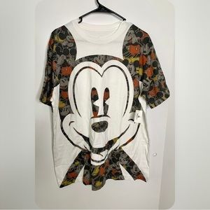 NWT Disney Parks Authentic Mens Mickey Mouse Shirt